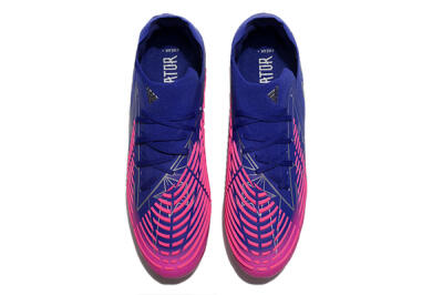 Men's Adidas Predator Edge.1 Low FG Firm Ground Low-Tops Football Boots - Purple/Pink