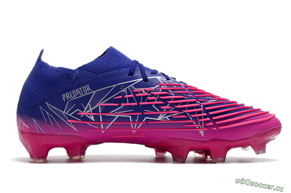 Men's Adidas Predator Edge.1 Low FG Firm Ground Low-Tops Football Boots - Purple/Pink 7