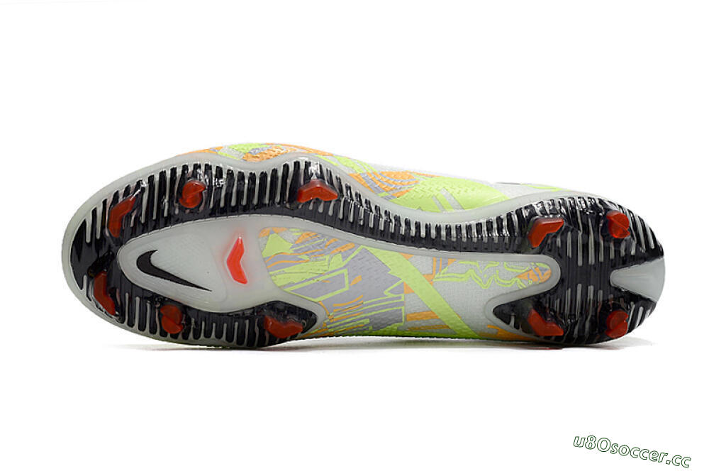 Men's Nike Phantom GT 2 DF Elite FG Firm Ground High-Tops Football Boots - White/Green 7