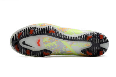 Men's Nike Phantom GT 2 DF Elite FG Firm Ground High-Tops Football Boots - White/Green