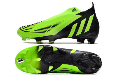 Men's Adidas Predator Edge Geometric+ FG Firm Ground High-Tops Football Boots - Green/Black