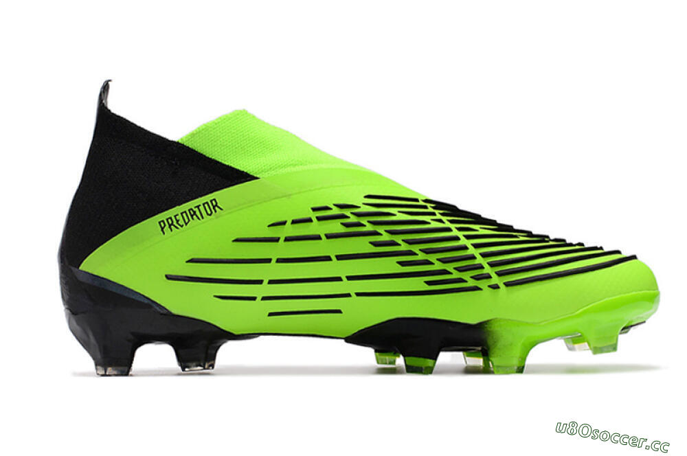 Men's Adidas Predator Edge Geometric+ FG Firm Ground High-Tops Football Boots - Green/Black 4