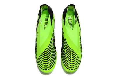 Men's Adidas Predator Edge Geometric+ FG Firm Ground High-Tops Football Boots - Green/Black