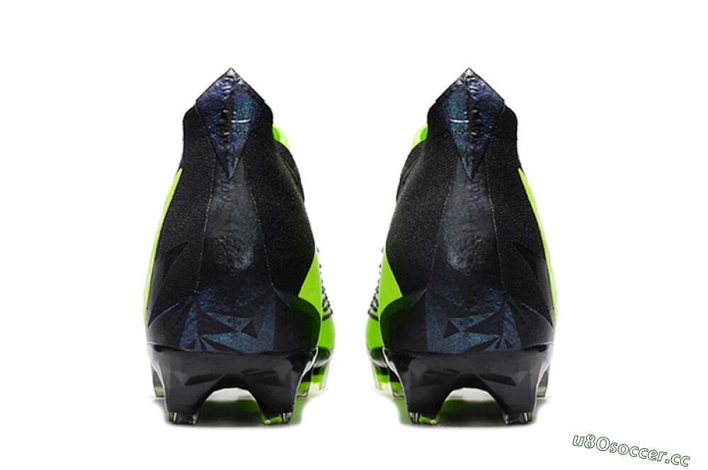 Men's Adidas Predator Edge Geometric+ FG Firm Ground High-Tops Football Boots - Green/Black 6