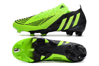 Men's Adidas Predator Edge.1 Low FG Firm Ground High-Tops Football Boots - Green/Black