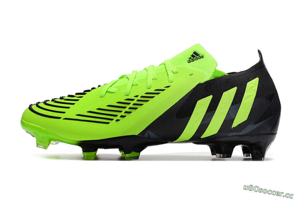 Men's Adidas Predator Edge.1 Low FG Firm Ground High-Tops Football Boots - Green/Black 0