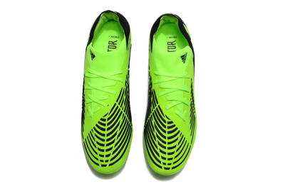 Men's Adidas Predator Edge.1 Low FG Firm Ground High-Tops Football Boots - Green/Black