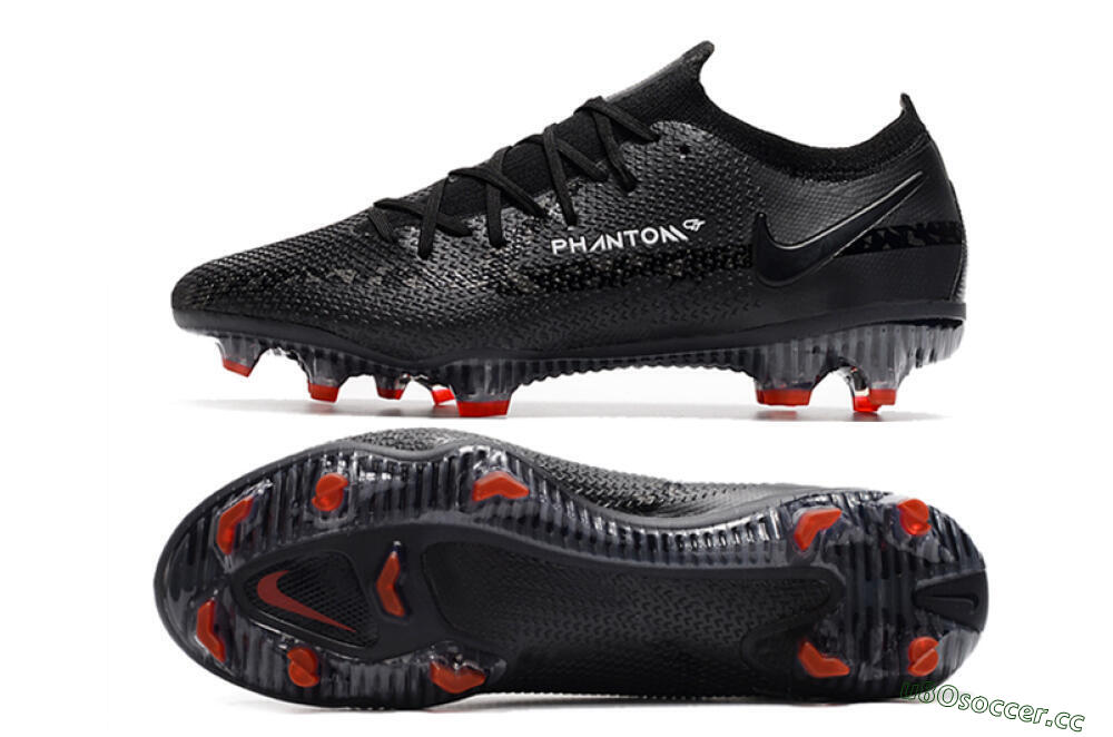 Men's Nike Phantom GT 2 Elite FG Firm Ground Low-Tops Football Boots - Black 1