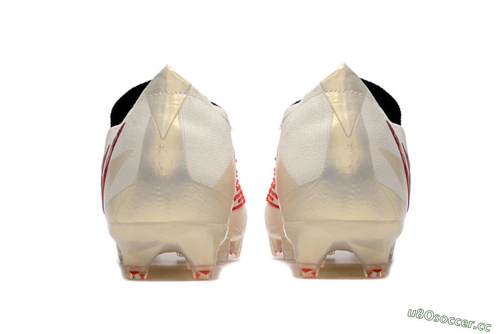 Men's Adidas Predator Edge.1 Low FG Firm Ground Low-Tops Football Boots - White/Red 6