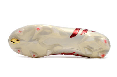 Men's Adidas Predator Edge.1 Low FG Firm Ground Low-Tops Football Boots - White/Red