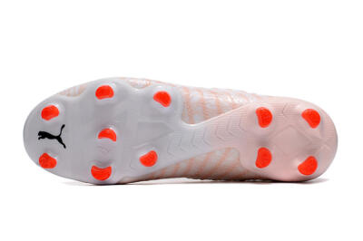 Men's Puma Future Z 1.4 Liberty FG Firm Ground Low-Tops Football Boots - White/Pink/Red
