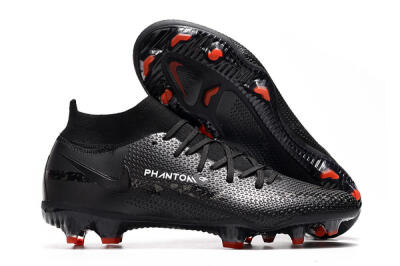 Men's Nike Phantom GT 2 DF Elite FG Firm Ground High-Tops Football Boots - Black