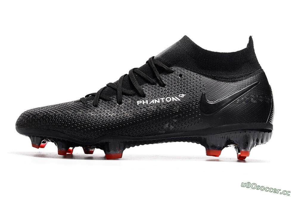Men's Nike Phantom GT 2 DF Elite FG Firm Ground High-Tops Football Boots - Black 0