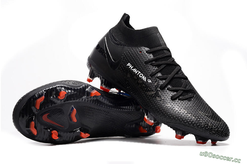 Men's Nike Phantom GT 2 DF Elite FG Firm Ground High-Tops Football Boots - Black 3