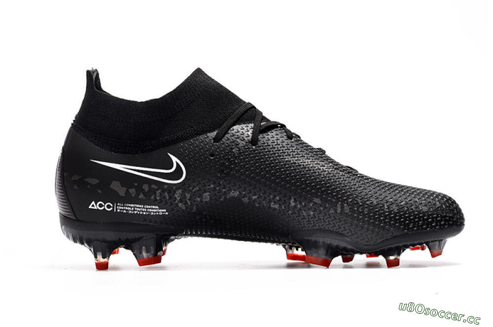 Men's Nike Phantom GT 2 DF Elite FG Firm Ground High-Tops Football Boots - Black 4