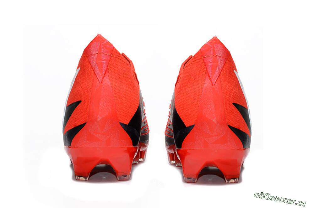 Men's Adidas Predator Edge Geometric.1 FG Firm Ground High-Tops Football Boots - Red/Black/White 6