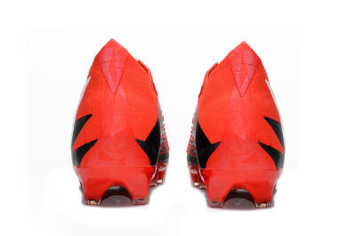 Men's Adidas Predator Edge Geometric.1 FG Firm Ground High-Tops Football Boots - Red/Black/White