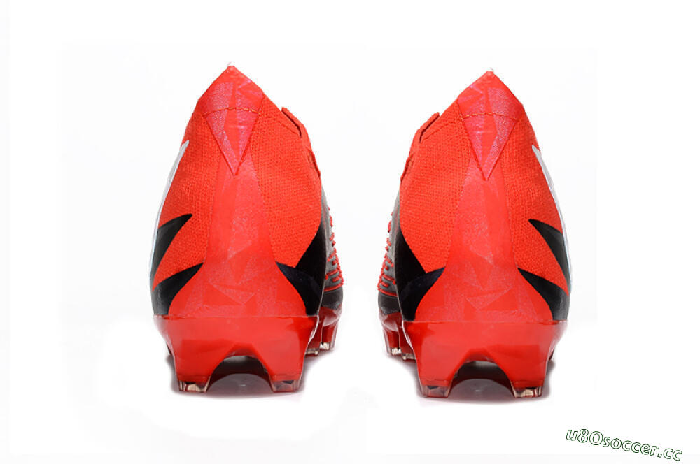Men's Adidas Predator Edge Geometric+ FG Firm Ground High-Tops Football Boots - Red/Black/White 6