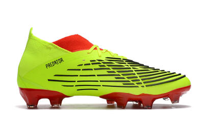 Men's Adidas Predator Edge Geometric.1 FG Firm Ground High-Tops Football Boots - Green/Red