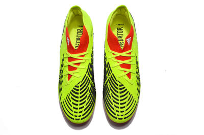 Men's Adidas Predator Edge Geometric.1 FG Firm Ground High-Tops Football Boots - Green/Red