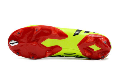 Men's Adidas Predator Edge Geometric.1 FG Firm Ground High-Tops Football Boots - Green/Red