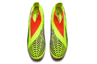 Men's Adidas Predator Edge Geometric+ FG Firm Ground High-Tops Football Boots - Green/Red