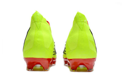 Men's Adidas Predator Edge Geometric+ FG Firm Ground High-Tops Football Boots - Green/Red