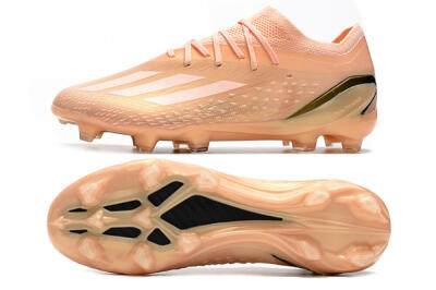 Men's Adidas X Speedportal.1 FG Firm Ground Low-Tops Football Boots - Beige/Black
