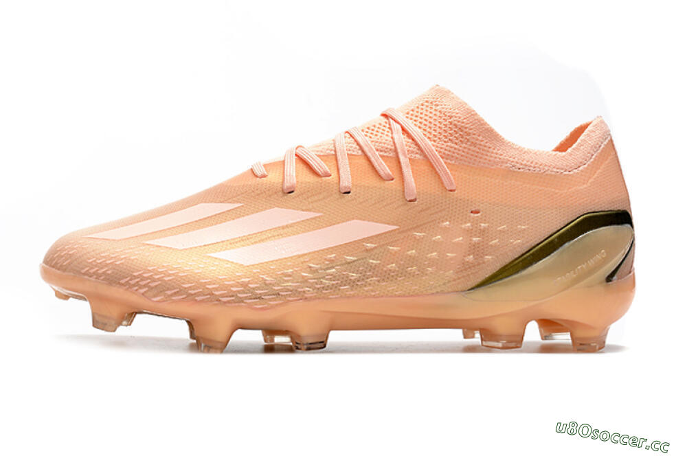 Men's Adidas X Speedportal.1 FG Firm Ground Low-Tops Football Boots - Beige/Black 0