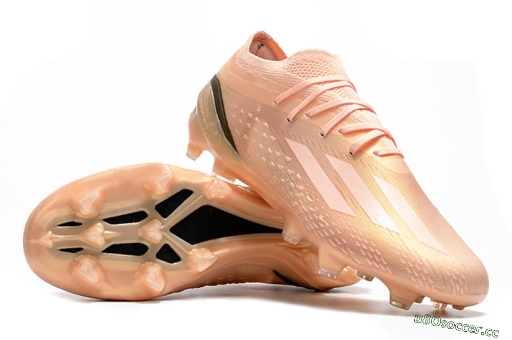 Men's Adidas X Speedportal.1 FG Firm Ground Low-Tops Football Boots - Beige/Black 3