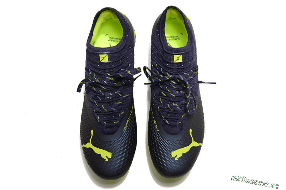 Men's Puma Future Z 1.3 Instinct FG Firm Ground Low-Tops Football Boots - Black/Green 4
