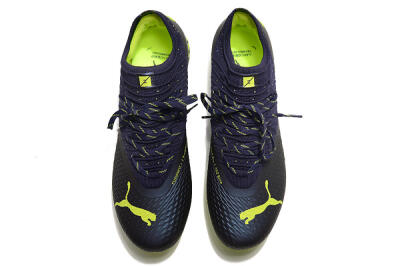 Men's Puma Future Z 1.3 Instinct FG Firm Ground Low-Tops Football Boots - Black/Green