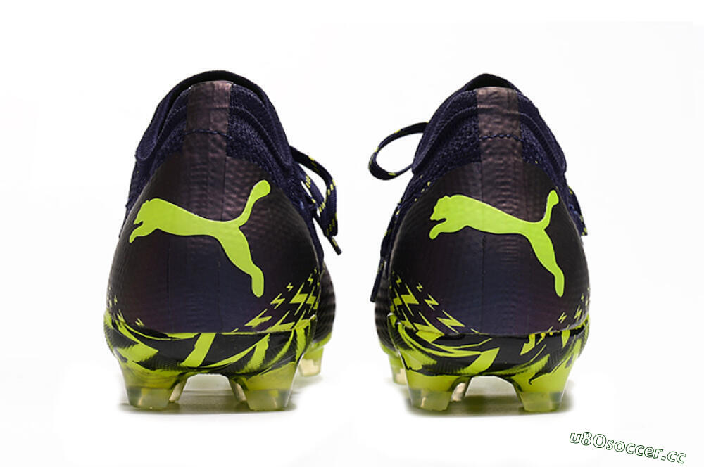 Men's Puma Future Z 1.3 Instinct FG Firm Ground Low-Tops Football Boots - Black/Green 5