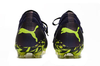 Men's Puma Future Z 1.3 Instinct FG Firm Ground Low-Tops Football Boots - Black/Green