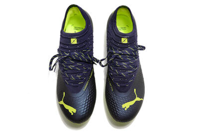 Men's Puma Future Z 1.3 Instinct FG Firm Ground Low-Tops Football Boots - Black/Green