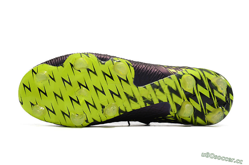 Men's Puma Future Z 1.3 Instinct FG Firm Ground Low-Tops Football Boots - Black/Green 7