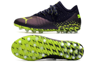 Men's Puma Future Z 1.3 Instinct MG Multi Ground Low-Tops Football Boots - Black/Green