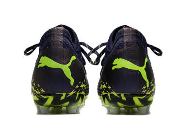 Men's Puma Future Z 1.3 Instinct MG Multi Ground Low-Tops Football Boots - Black/Green