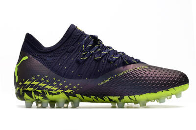 Men's Puma Future Z 1.3 Instinct MG Multi Ground Low-Tops Football Boots - Black/Green