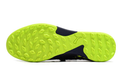 Men's Puma Future Z 1.3 Instinct TF Artificial Turf Low-Tops Football Shoes - Black/Green