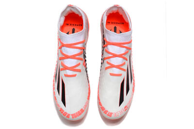 Men's Adidas X Speedportal.1 FG Firm Ground Low-Tops Football Boots - White/Orange