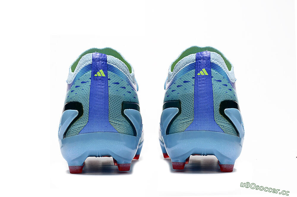 Men's Adidas X Speedportal.1 FG Firm Ground Low-Tops Football Boots - Blue/Pink 5