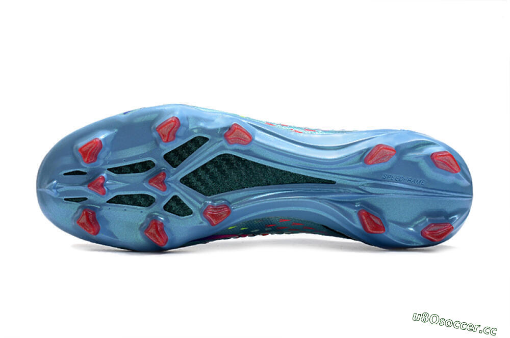 Men's Adidas X Speedportal.1 FG Firm Ground Low-Tops Football Boots - Blue/Pink 6