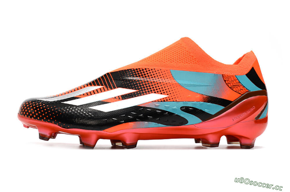Men's Adidas X Speedportal+ FG Firm Ground Low-Tops Football Boots - Orange/Black 0