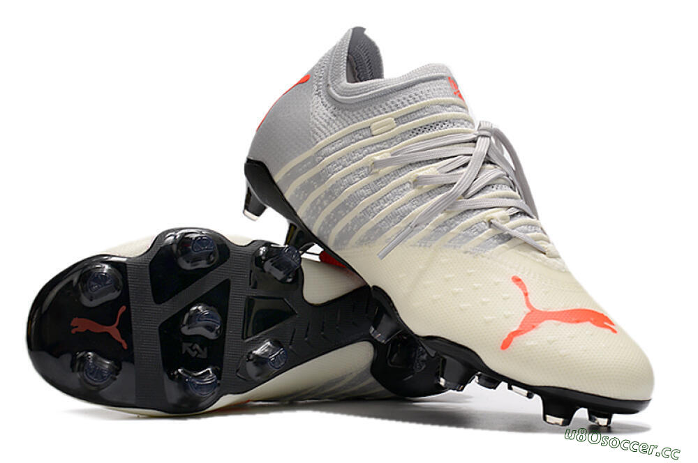 Men's Puma Future Z 1.3 Instinct FG Firm Ground Low-Tops Football Boots - Grey/White 3