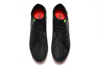 Men's Adidas Predator Edge Geometric.1 Low FG Firm Ground Low-Tops Football Boots - Black/Yellow/Red