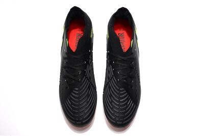 Men's Adidas Predator Edge Geometric.1 FG Firm Ground Low-Tops Football Boots - Black/Yellow/Red