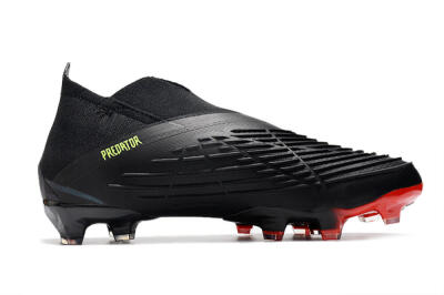Men's Adidas Predator Edge Geometric+ FG Firm Ground High-Tops Football Boots - Black/Yellow/Red