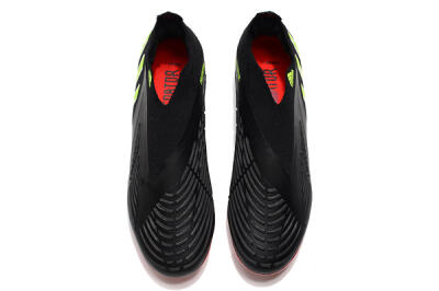 Men's Adidas Predator Edge Geometric+ FG Firm Ground High-Tops Football Boots - Black/Yellow/Red