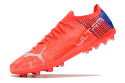 Men's Puma Ultra 1.4 MG Multi Ground Low-Tops Football Boots - Red/Blue